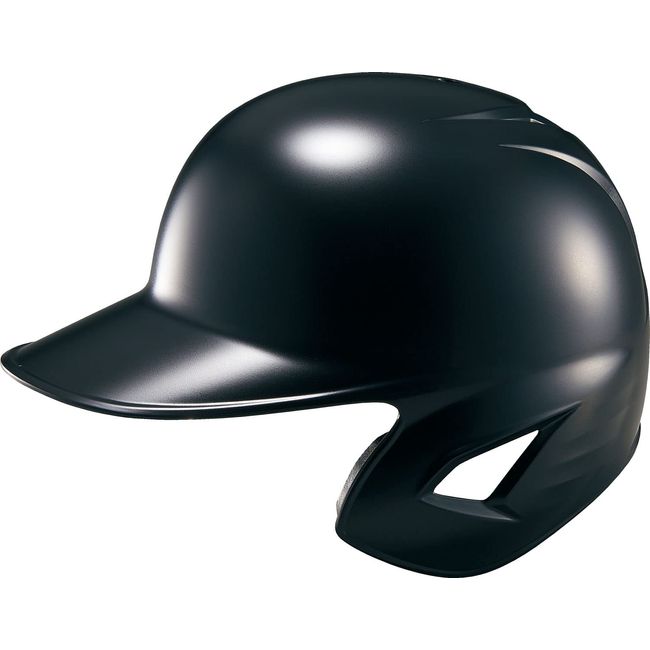 ZETT BHL308 Baseball Helmet for Soft Hitters, Black (1900), LEM Size: 21.7 - 22.4 inches (55 - 57 cm)