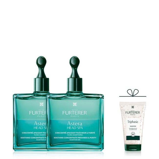 [Rene Furterer] Astera Soothing Cooling &amp; Healing Scalp Serum 50ml Duo (+50ml additional gift)