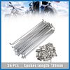 A ABSOPRO 36pcs 3.5mm Thread Diameter 170mm Length Motorcycle Wheel Spokes Item Replacement