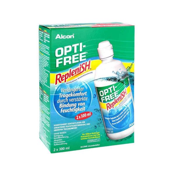 Alcon Replenish Contact Lens Solution (3 Months Pack) 2x300ml