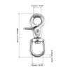 10-pack, Swivel Trigger Snap Hooks Zinc Plated SS, 130 lbs Capacity.