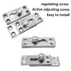 ONEBO 4 Sets of Bed Rail Brackets, Bed Frame Connectors, Bed Brackets Corner, Suitable for Fixing Bed Frames, Bed Corners, etc. (Length*Width: 6.2cm*2.5cm)