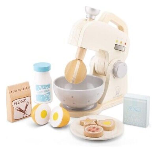 New Classic Toys Wooden Mixer Set Cooking Simulation Educational Toys for Kids