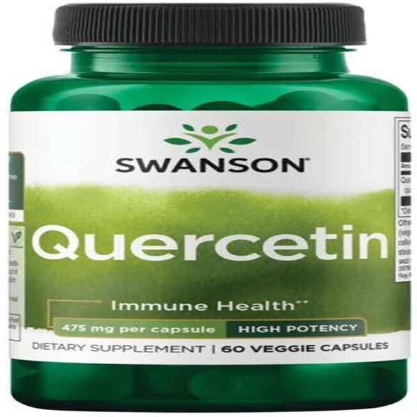 Swanson Quercetin – High Potency 475 mg 60 VCaps Immune, Blood Vessel Health