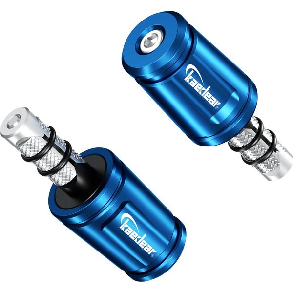 Kaedear KDR-BE1-U-BL Handlebar End Weights for Motorcycles, Motorcycle Accessories, Variable Bar Ends (Blue, Universal)
