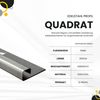 Square Outer Corner Stainless Steel V2A 10 mm Brushed
