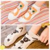 Neko Town Cat Socks, 5 Pair Set, Women's, Ankle Length, Cat Pattern, Type D
