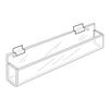 Slatwall Greeting Card Display, Closed Ends, 12301