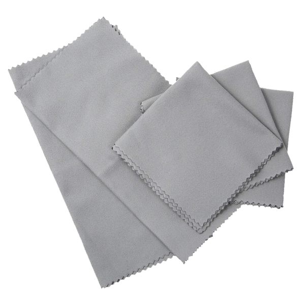 FOOTSTEPS Shoe Polishing Cloth, Polishing Cloth, Shoe Polishing Cloth, Set of 5, gray