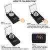 High Precision Black Weigh Scale 50G 0.001G Count Tare Battery Usb Powered