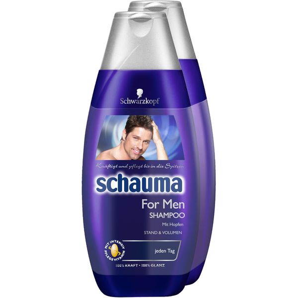Schauma for Men Shampoo 2 Pack (2 x 400 ml)
