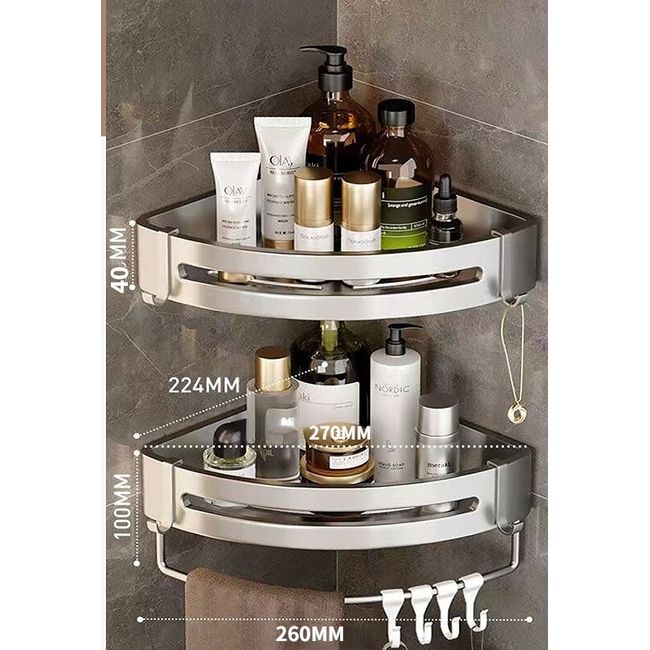 Corner Shelf Bathroom Shelves Wall Mounted Bathroom Soap Dish Bath