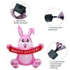 5FT Pink Rabbit Inflatable Easter Cute Bunny LED Lights Outdoor Garden Yard Deco