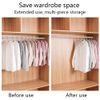 30 Pcs Clothes Hanger Connector Hooks, Space Saving Clothes Hook Multi-Layer Stackable Hanger for Wardrobe Cabinets Clothes Organiser, White