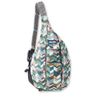 KAVU Original Rope Sling Pack with Adjustable Rope Shoulder Strap, Coastal Blocks