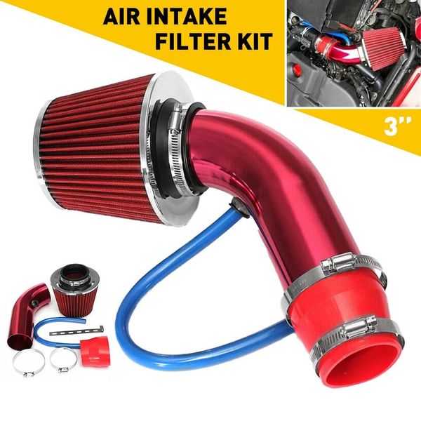 Cold Air Intake Induction Filter Kit Pipe Power Flow System Hose Accessories