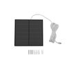 5W Solar Panel Power for Security Camera Outdoor USB Charging 360° Adjustable