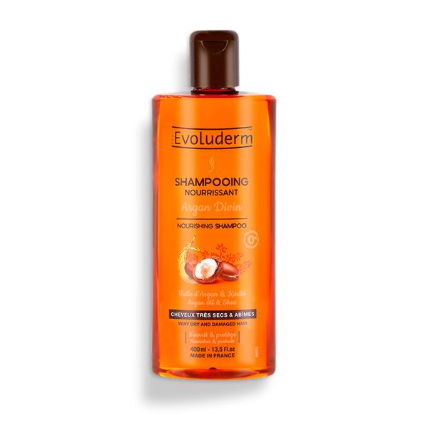 Evoluderm - Nourishing Shampoo Argan Divine – 400 ml – Made in France