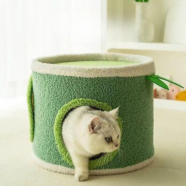 Covered Cat Bed Cat Sisal House Pet Supplies Cat House Cat Scratching Board for