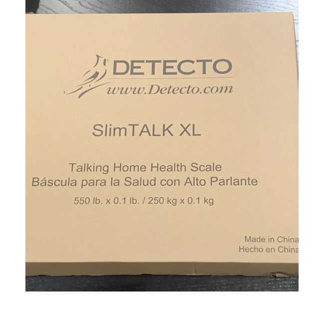 Detecto - SlimTalkXL - Home Health Talking Scale-550 lb Capacity