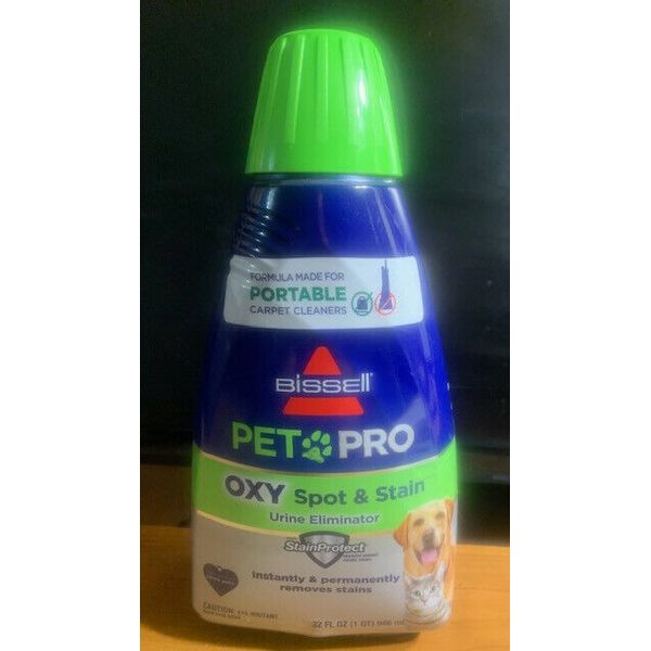 Bissell PET PRO OXY Spot Stain Urine Formula Portable Carpet Cleaners 32 oz