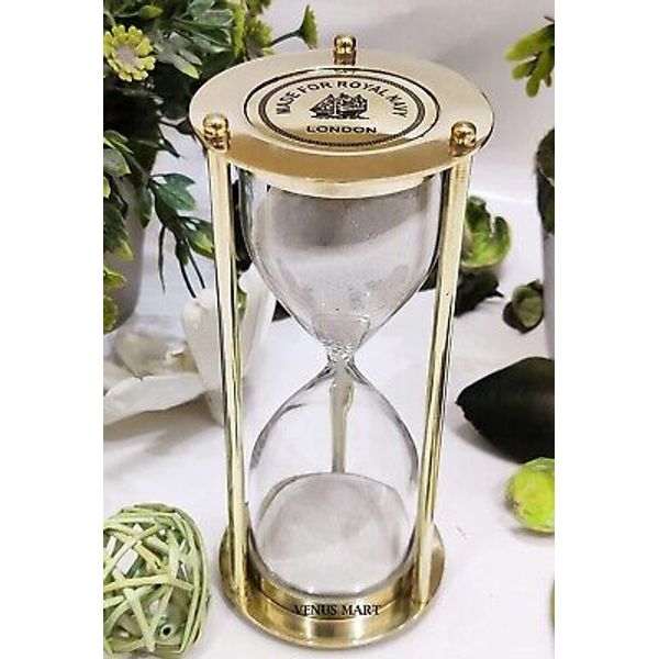 Brass sand Timer Hour Glass Sand Clock Timer Antique Home Decoration Table decor