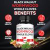 5 in 1 Wormwood Capsules Supplement - Extracted from Black Walnut, Whole Clov...