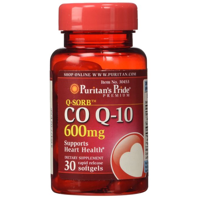 Puritan's Pride Q-Sorb CO Q-10 600 mg-30 Softgels
