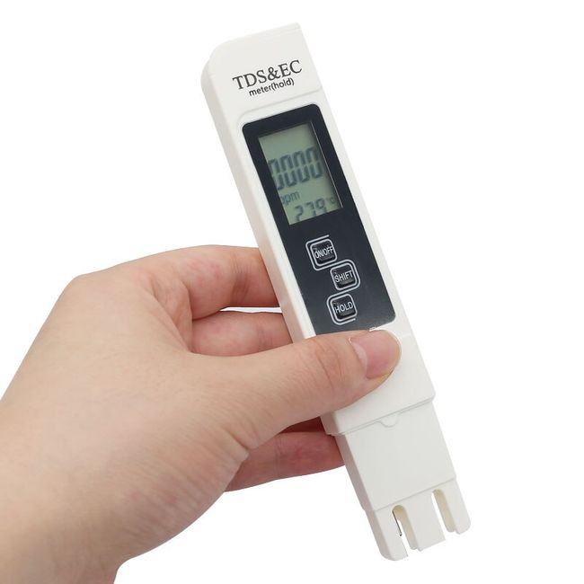 3 In 1 TDS Meter Test Water Quality EC Conductivity Tester Temperature  Monitor for Drinking Water Fertilizer Concentration