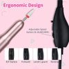 Saviland Electric Nail Files - Electric Nail Drill【Adjustable Speed】Nail Drill【Low Noise&Heat】Portable Nail Files , 20000 RPM with 7PCS Nail Drill Bits 51Pcs Sanding Bands for Gel Nails Acrylic Nails