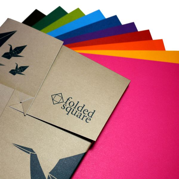 Origami Paper Gift Set | 100 Sheets, 15cm Square | Contemporary Colour Collection