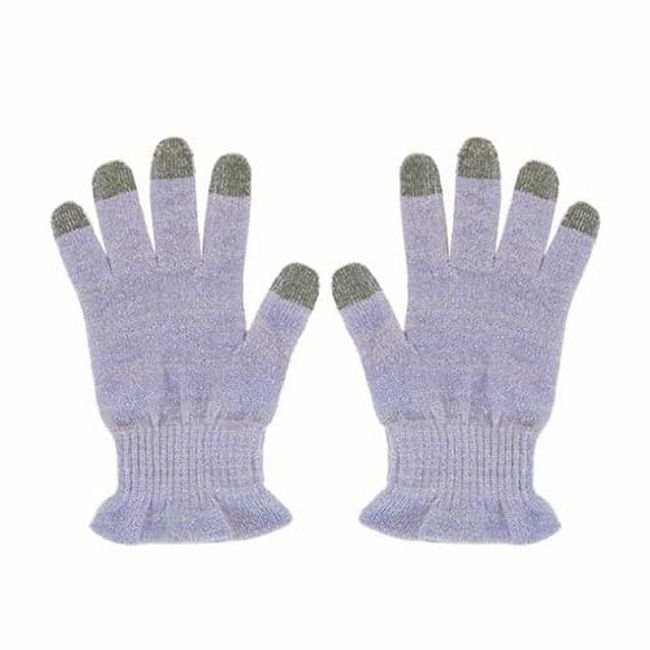 1 pair of silk blend sleeping gloves that can be used with smartphones