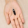 Philip Jones Black Onyx Genuine Gemstone Necklace