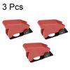 sourcing map Red Plastic Waterproof Spring Loaded Flip Security Cover Cap Guard for 12mm Toggle Switch 3pcs