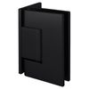 CRL GEN044MBL Matte Black Geneva Series Wall Mount Offset Back Plate Hinge