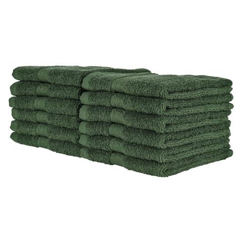 UTS-Salon-Gym-Hand Towels-Color Hunter Green 16 x 27 Non-Bleach Proof-Pkg 5 Dozen