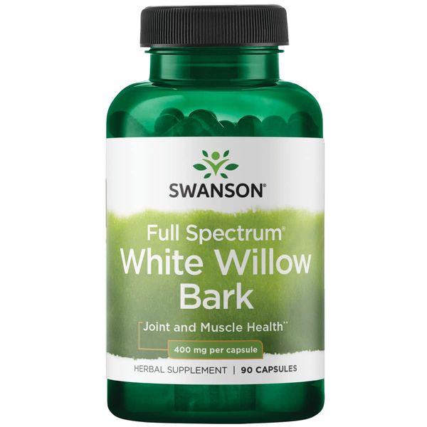 Swanson White Willow Bark 400 Milligrams 90 Capsules