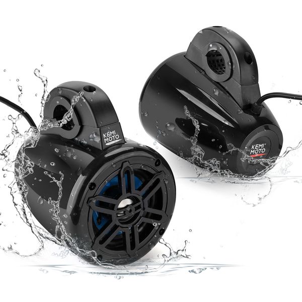 4'' Bluetooth Speakers Stereo Audio System For 1.2'' - 2'' ATV UTV Marine Tower
