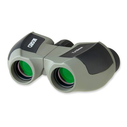 Carson MiniScout 7x18mm Ultra Compact Porro Prism Binoculars (JD-718), 1.5 H x 3.5 L x 2.75 W