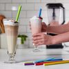 Comfy Package, [100 Count] Jumbo Paper Smoothie Straws, 100% Biodegradable, Assorted Colors