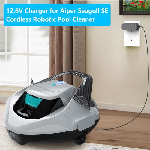 12.6V Charger for Aiper Cordless Robotic Pool Vacuum Compatible with Aiper Seagull SE Cordless Robotic Pool Cleaner Adapter Power Cord