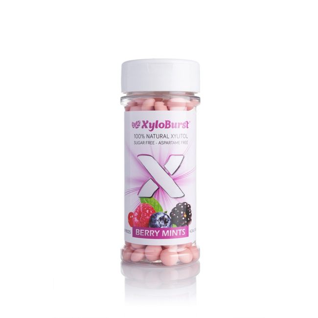 Xyloburst Xylitol Berry Mints 200 Count Jar