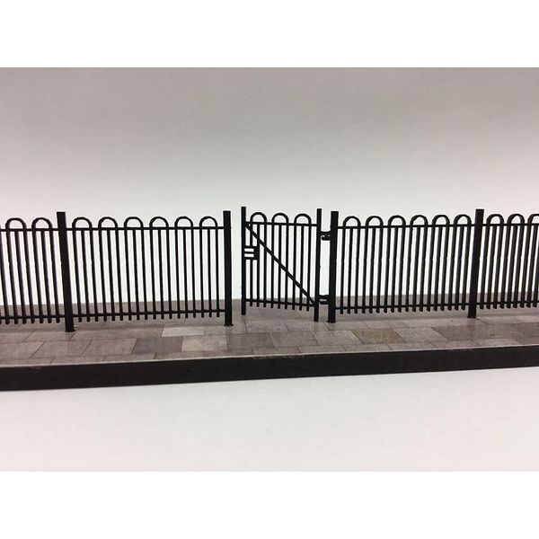 Scale Model Scenery LX420-OO Laser Cut 4ft School/Park Hairpin Railings For OO Scale Model Railway Layouts & 1:76 Diecast Dioramas
