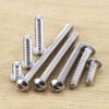 1/4-20 X 3/4" Button Head Socket Cap Bolts Screws, 304 Stainless Steel