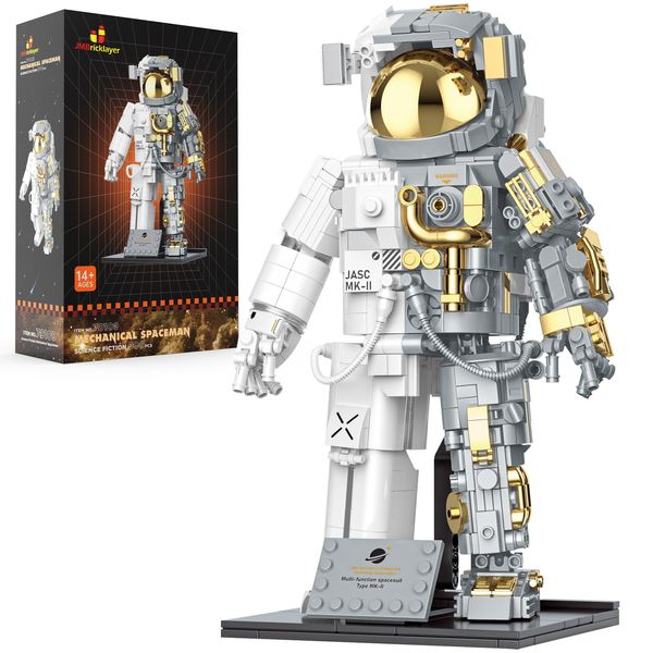 JMBricklayer Space Astronaut Building Sets for Adults 70109, Space Toys Gifts for Boys 8-14 Kids Girls, Astronaut Building Blocks Model with Display Stand, Spaceman Christmas Birthday Gifts(900 PCS)