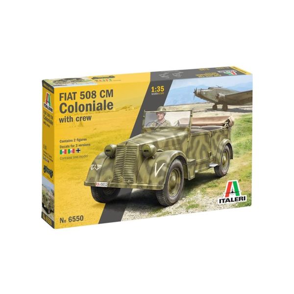 Italeri ITA6550 Fiat 508 CM Coloniale Italy Model kit, Grey