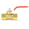 TAILONZ PNEUMATIC 2 Point 3/8" Brass Ball Valve Switch, Brass Joint with 3/8" PT Thread