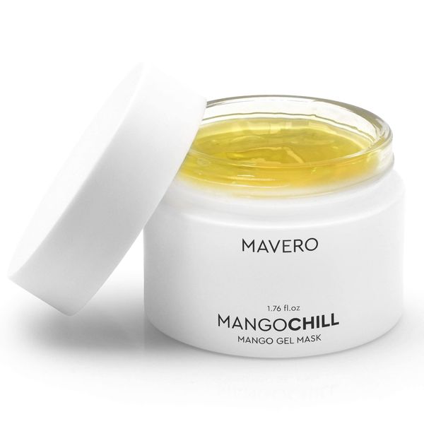 MAVERO MANGOCHILL - Vitamin C Gesichtsmaske mit & Mango Extrakten, Gesichtspflege für unreine Haut, Face Mask gegen Pickel & Akne, Masken Beauty, Skincare