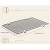 Nonstick Wire Cookie Baking Cooling Rack BBQ Frying Bread 2pc 10" X16" Home