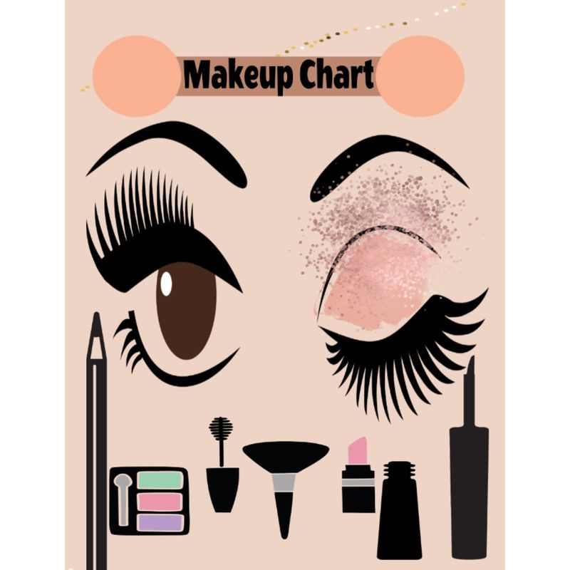 Makeup Chart: Face Charts for Makeup Artists, Blank Makeup Face Chart ...